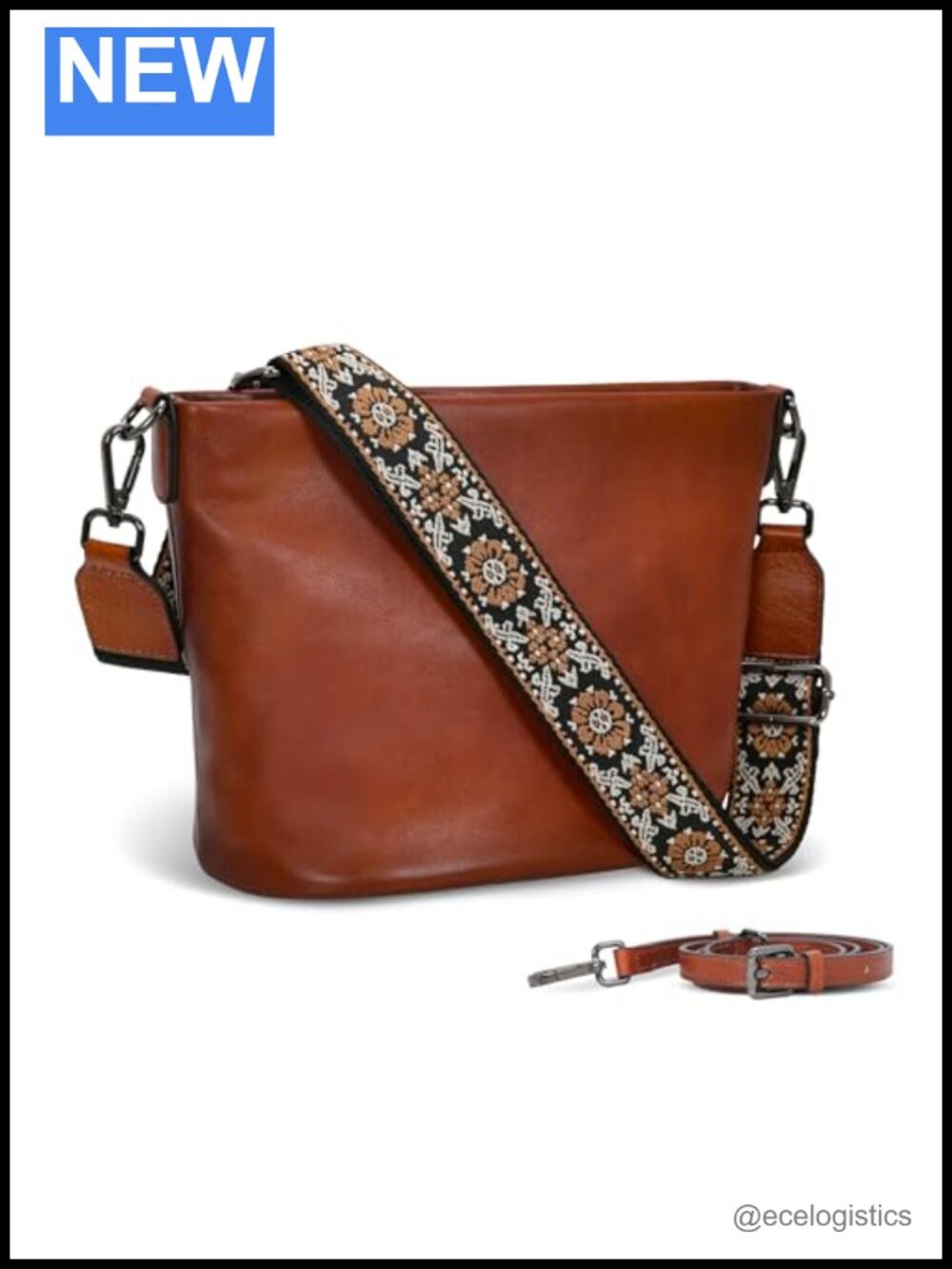 Genuine Leather Hobo Bag Women Crossbody Shoulder Purse Adjustable Strap